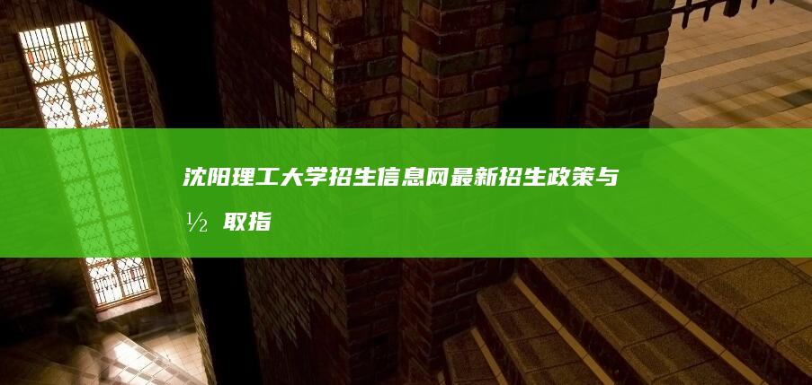 沈阳理工大学招生信息网：最新招生政策与录取指南